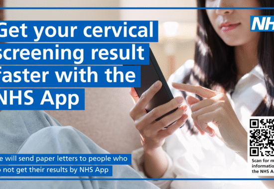 Cervical screening results are faster with the NHS app