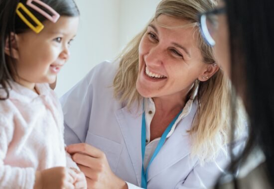 Doctor with child